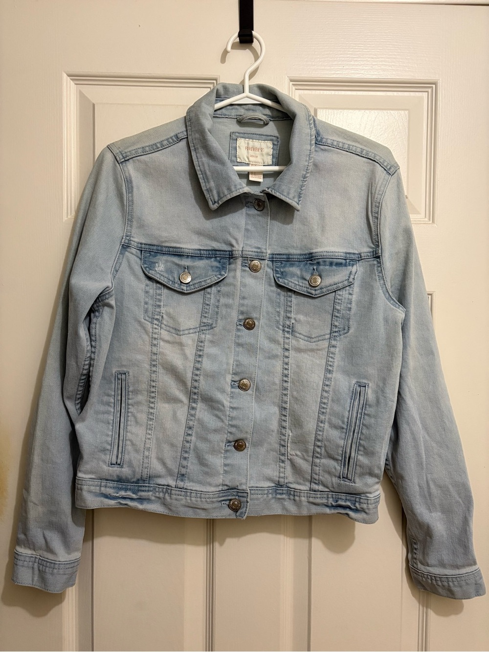 Forever 21 Light Blue Denim Trucker Jacket